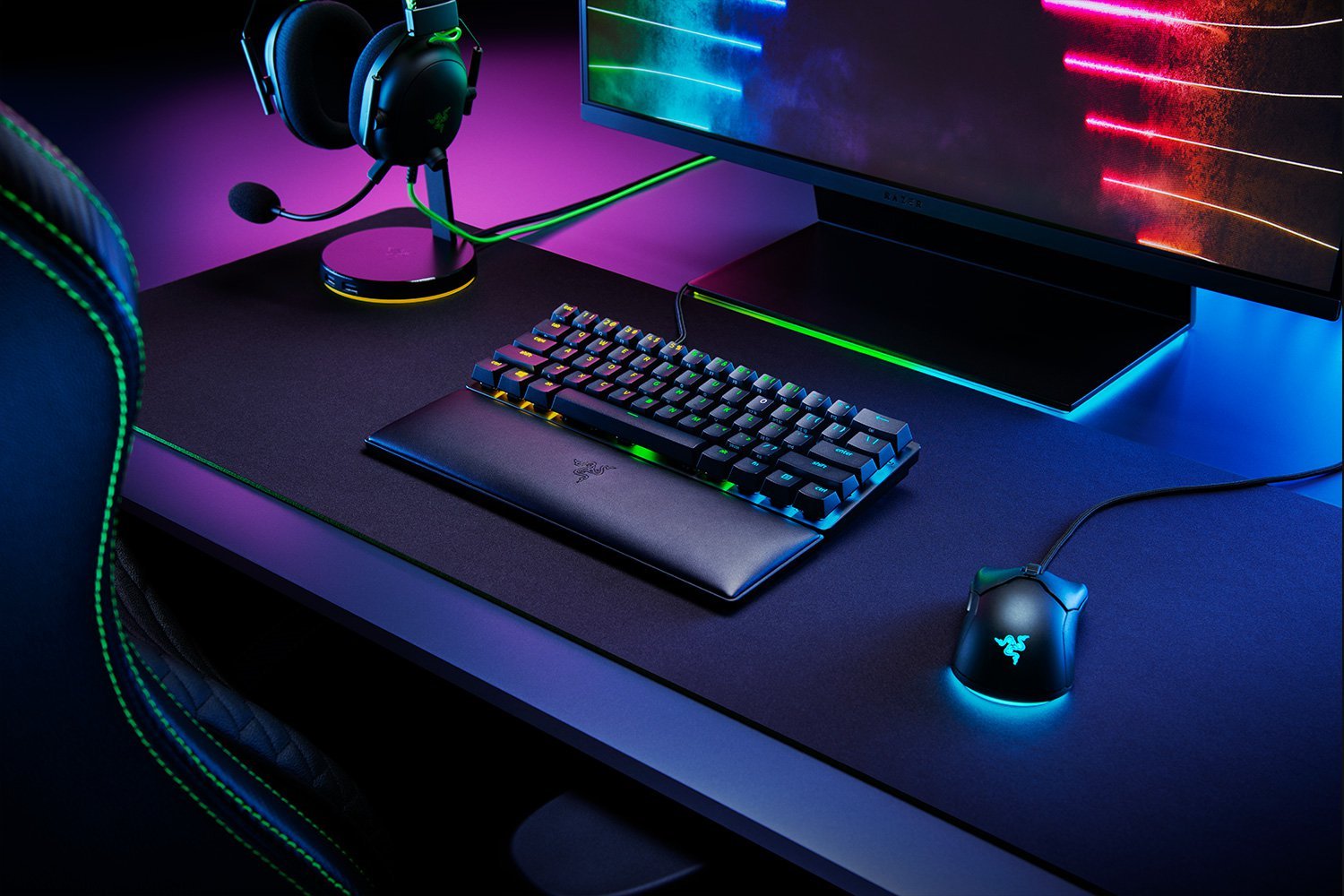 Razer Ergonomic Wrist Rest for Mini Keyboards (RC21-01720100-R3M1) - Compact Support for Comfortable Typing - Image 7