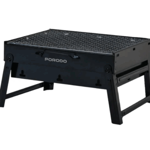 PORODO LIFESTYLE PORTABLE FOLDING MINI BBQ GRILL BLACK PDLFSTMCSBK