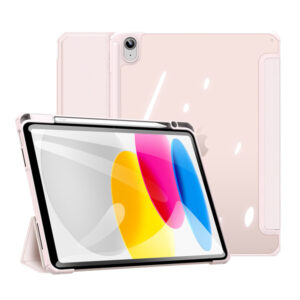 Add a touch of elegance and protection to your iPad with the DUXDUCIS Toby Series Case in Pink