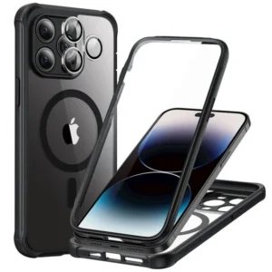 ESR IPHONE 14 PRO AIR ARMOR HALO LOCK PROTECTION MAGNETIC CASE CLEAR BLACK