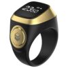 Zikr Ring i Qibla Tasbih 18mm Plastic Smart Ring Black