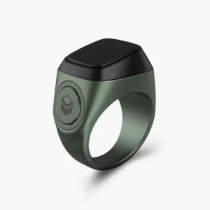 Zikr Ring i Qibla Tasbih 20mm Smart Ring Dark Green