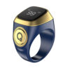 Zikr Ring i Qibla Tasbih 20mm Smart Plastic Ring Blue