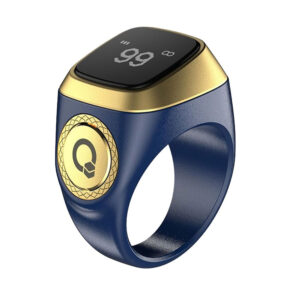 Zikr Ring i Qibla Tasbih 20mm Smart Plastic Ring Blue