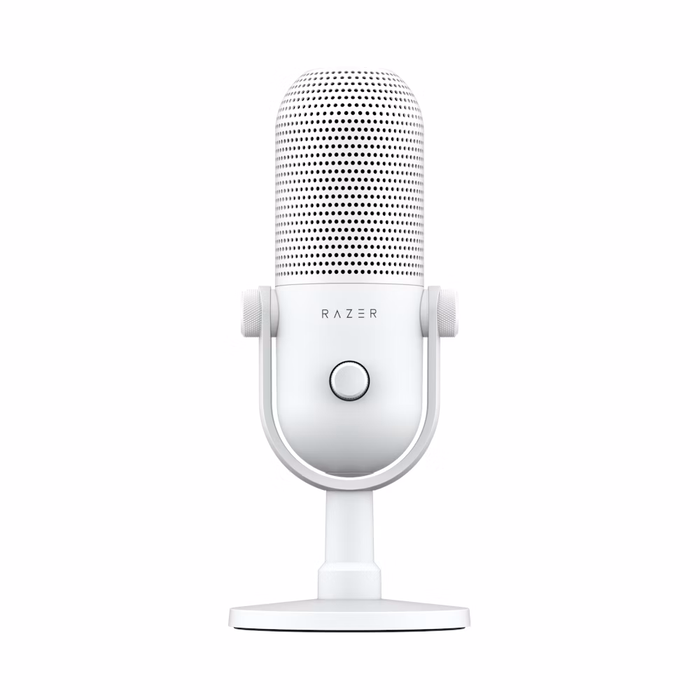 Bring studio-grade audio and bold style to your content with the Razer Seiren V3 Chroma USB Microphone – White Editi