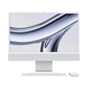 Apple iMac 24-inch M3 Chip 8-core CPU 8-core GPU 8GB 256GB Silver Arabic MQR93
