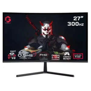 GAMEON 27 INCH ULTRA FAST 300HZ 0.5MS VA PANEL CURVED GAMING MONITOR BLACK GOC27F300