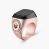 Zikr Ring i Qibla Tasbih 18mm Smart Islamic Ring Gold