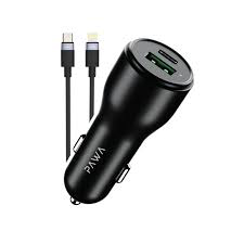 Upgrade your in-car charging with the PAWA Solid Car Charger Dual Port PD+QC 51W