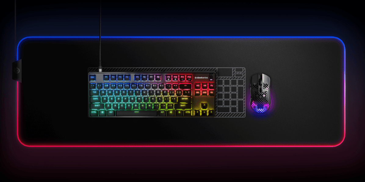 SteelSeries Apex 9 TKL Gaming Keyboard Black (64847) - Mechanical Switches, RGB Illumination, Customizable Keys - Image 6