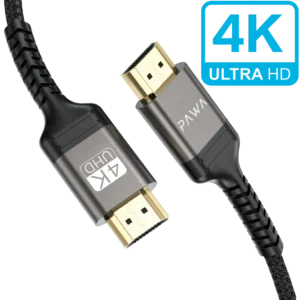 PAWA EL CARO SERIES HDMI TO HDMI 4K PREMIUM BRAIDED 3M CABLE BLACK PW-ELHD4K3M