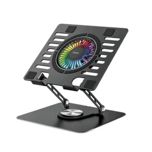 Keep your laptop cool and stylish with the PAWA Laptop Cooling Fan (PW-MBSTRGB6-BK).