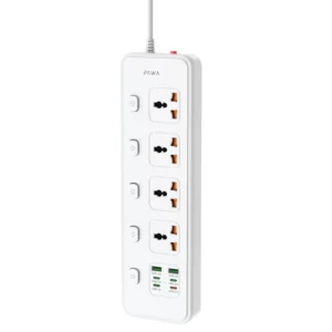 PAWA UNIVERSAL POWERSTRIP WITH 4AC + 45W WHITE PW-PSTN454P-WH