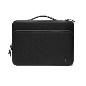 TOMTOC DEFENDER A14 14 INCH PREMIUM LAPTOP BRIEFCASE BLACK A14D2D3
