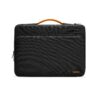 Enhance your professional style and protect your tech with the TOMTOC Defender A14 16-Inch Premium Laptop Brief Case in sleek black.