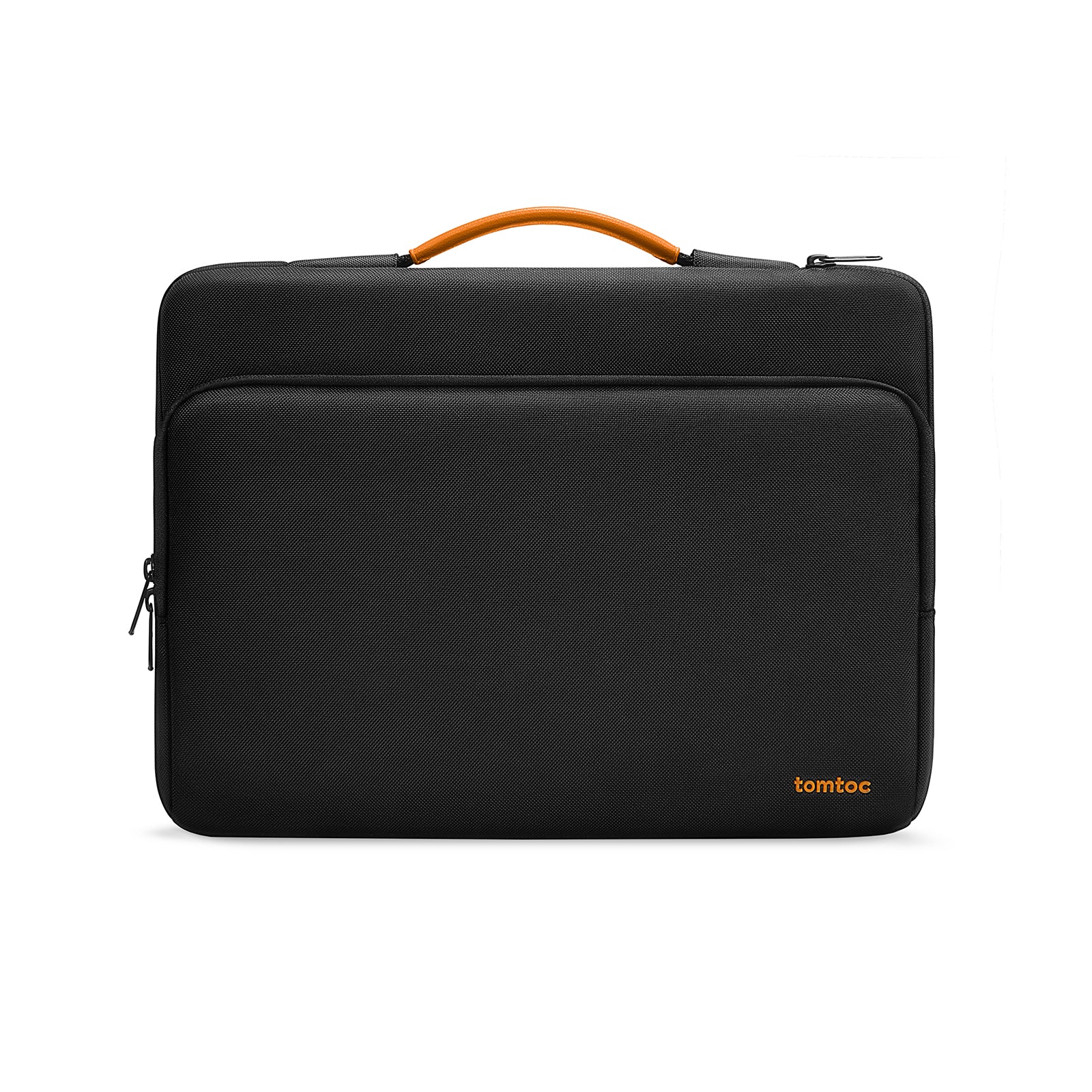 Enhance your professional style and protect your tech with the TOMTOC Defender A14 16-Inch Premium Laptop Brief Case in sleek black.