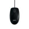 Logitech B110 Silent Wired USB Mouse – Black (910-005508)