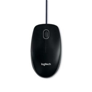 Logitech B110 Silent Wired USB Mouse – Black (910-005508)