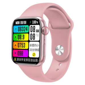 PAWA OPULENT SERIES SMART WATCH 45MM PINK ALUMNIUM CASE WITH BLACK LOOP PW-08S-PK