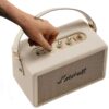 Experience the perfect fusion of vintage charm and modern technology with the Marshall Kilburn III Portable Wireless Speaker in elegant cream.