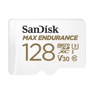 SANDISK MAX ENDURANCE 128GB MICROSD CARD WITH ADAPTER SPEED UP TO 100 MBS SDSQQVR-128G-GN6IA