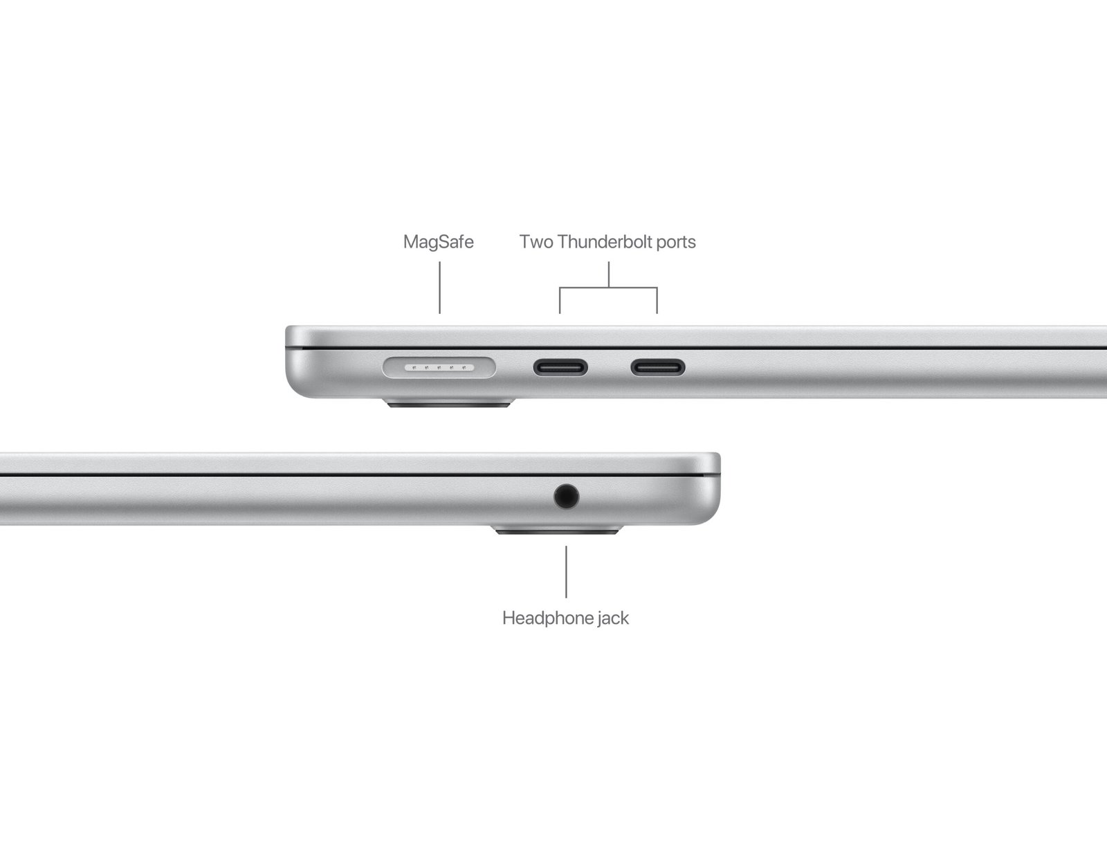 Apple MacBook Air 13-Inch with M3 Chip, 8-Core CPU, 10-Core GPU, 16GB RAM, 512GB SSD in Silver - Arabic Keyboard Layout (MXCT3) - Image 4