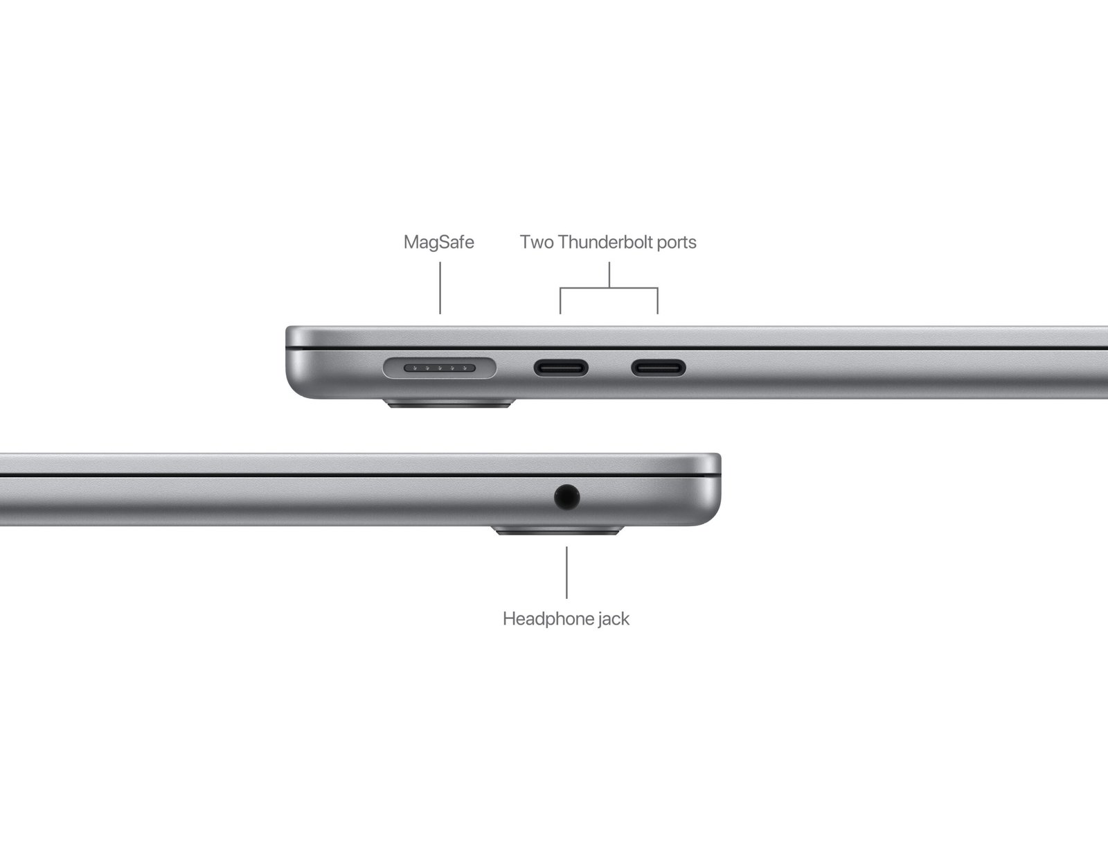 Apple MacBook Air 13-inch M3 Chip 8-Core CPU 10-Core GPU 8GB 512GB Space Gray Arabic MRXW3 - Image 4
