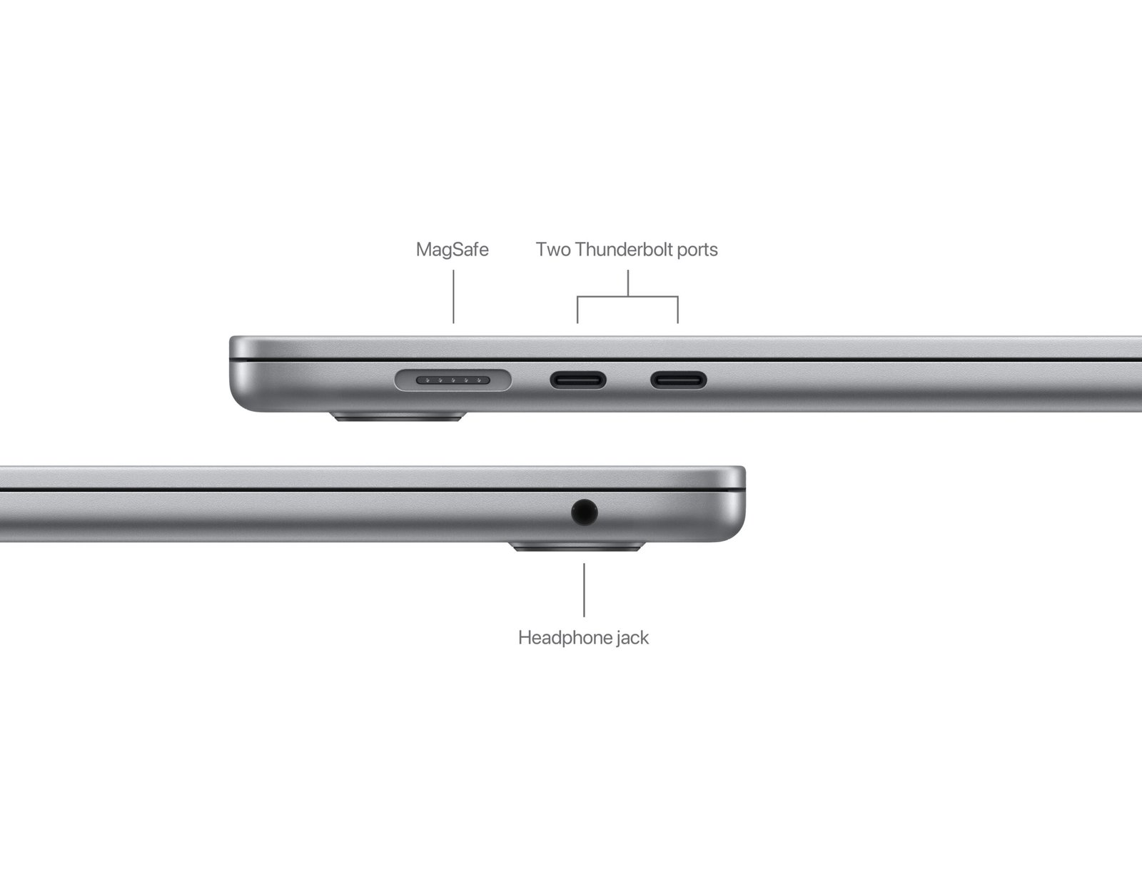 Apple MacBook Air 15-Inch M3 Chip, 8-Core CPU, 10-Core GPU, 16GB RAM, 512GB SSD - Space Gray, Arabic Keyboard Layout - Model MXD13 - Image 3