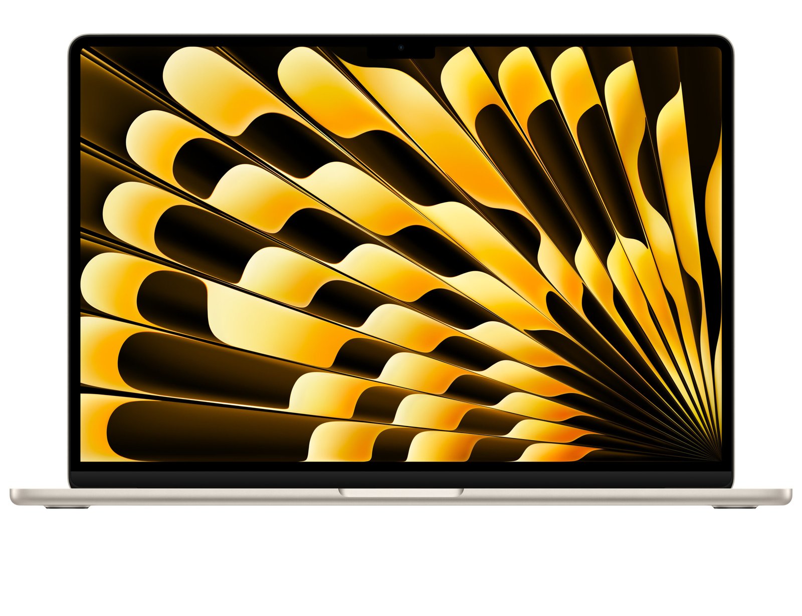 Apple MacBook Air 15-Inch M3 Chip, 8-Core CPU, 10-Core GPU, 16GB RAM, 512GB SSD - Starlight, Arabic Keyboard Layout - Model MXD33