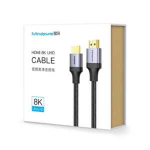 MINDPURE HDMI 8K 2.1 ALUMINIUM ALLOY CABLE BLACK 5M LX10472
