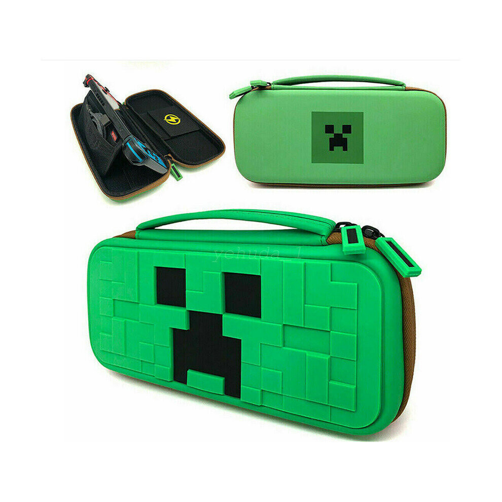 Show off your gaming style with the Nintendo Switch Minecraft Case in vibrant green.