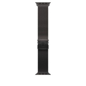 APPLE WATCH 49MM BLACK TITANIUM MILANESE LOOP BAND LARGE MXKH3