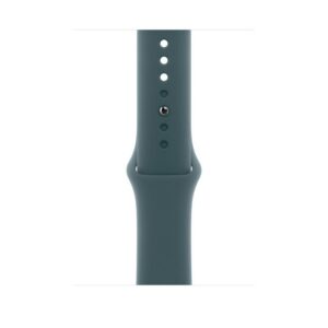 Enhance your everyday style and performance with the Apple Watch 46MM Sport Band in Lake Green (S/M) – Model MXLQ3.