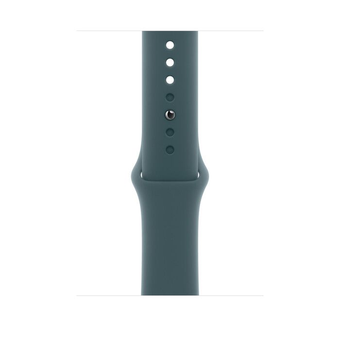 Enhance your everyday style and performance with the Apple Watch 46MM Sport Band in Lake Green (S/M) – Model MXLQ3.