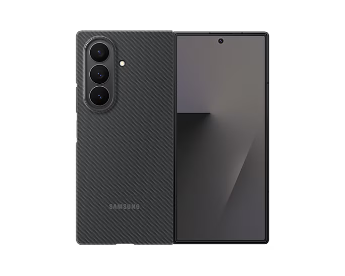 Upgrade your protection and style with the SAMSUNG GALAXY Z FOLD 7 CARBON SHIELD CASE BLACK (EF-XF966SBEGWW).
