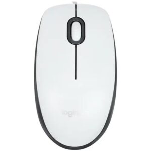 LOGITECH M100R FULL SIZE CORDED MOUSE WHITE 910-005007