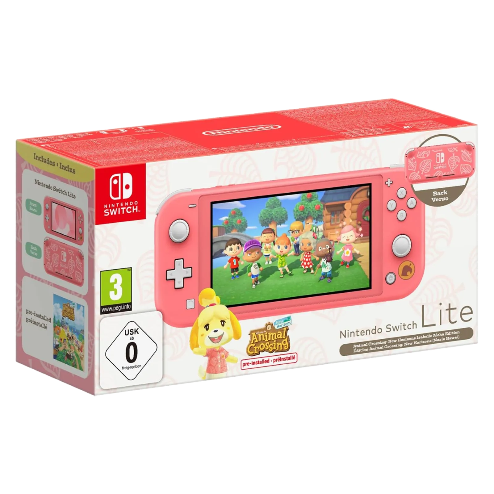Nintendo Switch Lite - Animal Crossing Edition, Compact & Portable Gaming Console - Image 7