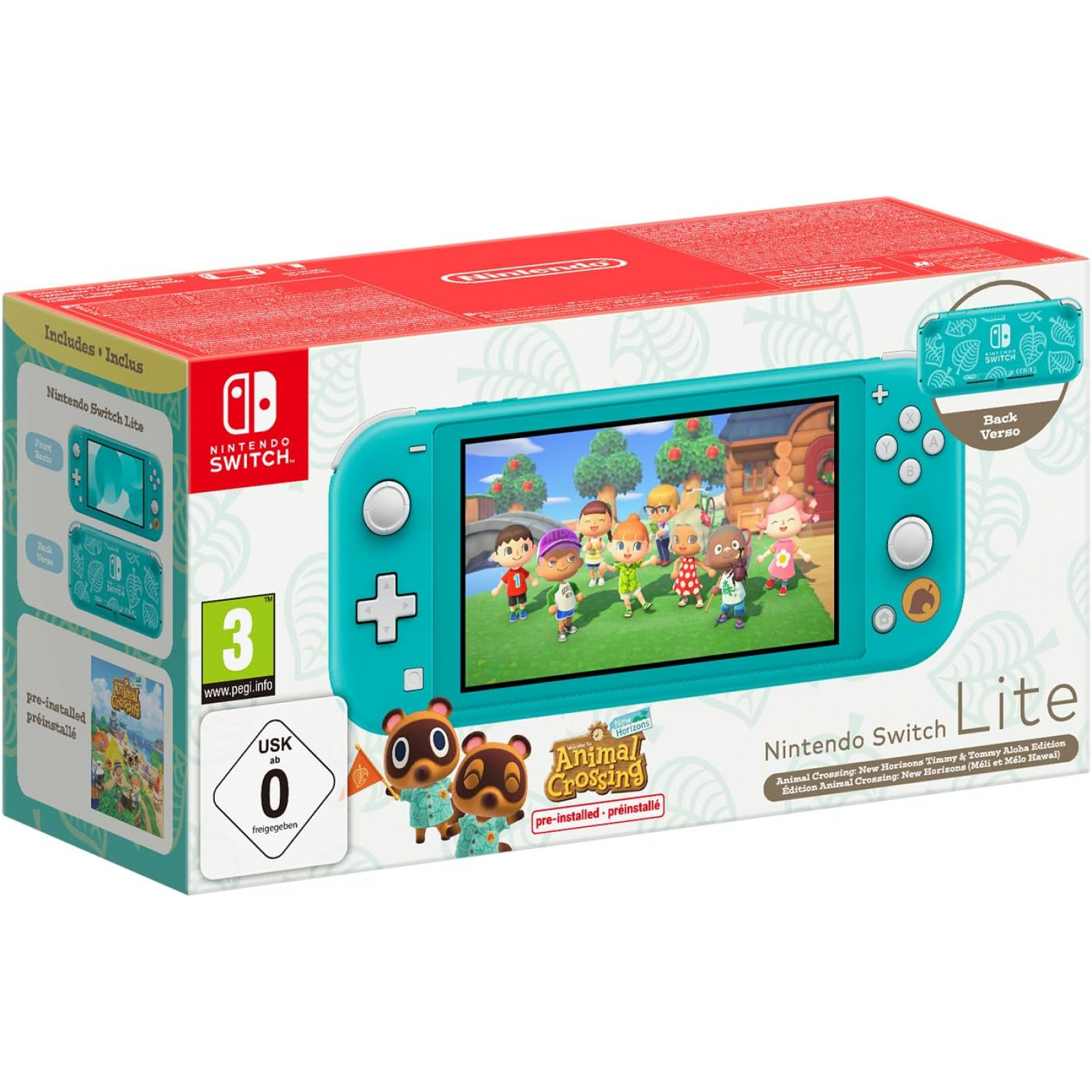 Nintendo Switch Lite - Animal Crossing Edition, Compact & Portable Gaming Console - Image 4