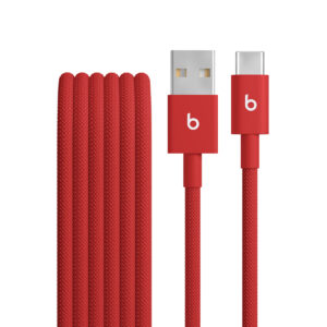 Beats USB A to USB C Cable, USB A to USB C, Beats Cable 1.5M, Rapid Red USB C Cable