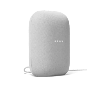 Experience premium sound and smart convenience with the GOOGLE Nest Audio Smart Speaker (GA-01420) in White.