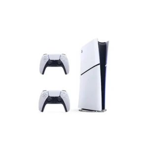 Sony PlayStation 5 Slim Console (2023) - Disc Version, White (CFI-2016) + Extra Controller Free40387