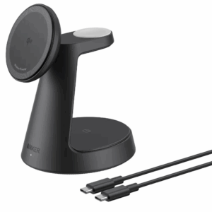 ANKER MAGGO WIRELESS CHARGING STATION 3 IN 1 DOCK STAND WITH ADAPTER AND CABLE BLACK B25M4V11