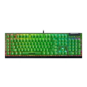 RAZER BLACKWIDOW V4 X MECHANICAL GAMING KEYBOARD GREEN SWITCHES MINECRAFT EDITION RZ03-04704100-R3M1