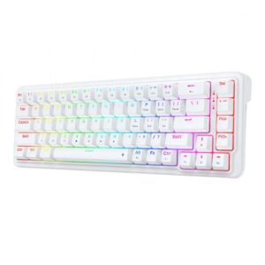 REDRAGON NOVA 68 KEYS WIRED GAMINGB KEYBOARD WHITE K709W-RGB
