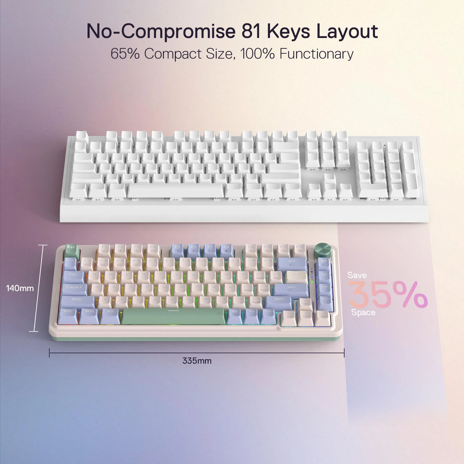 Redragon Ucal Pro Wired Gaming Keyboard (K673CPG-RGB-Pro) - Precision Performance with RGB Lighting - Image 17