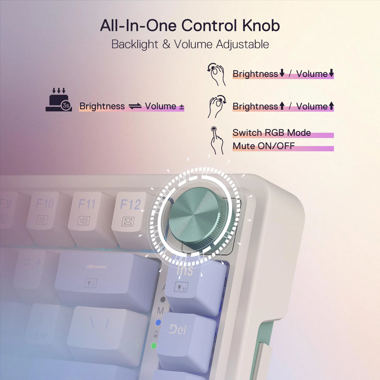 Redragon Ucal Pro Wired Gaming Keyboard (K673CPG-RGB-Pro) - Precision Performance with RGB Lighting - Image 12