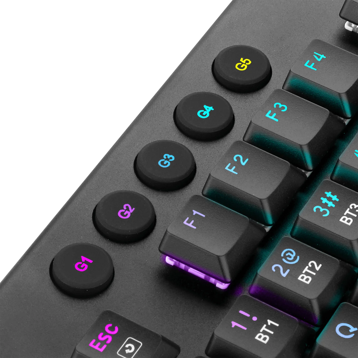 Redragon Horus Wireless RGB Mechanical Keyboard (K618RGB-Pro, Red Switches) - Ultra-Thin Design with Dynamic Lighting - Image 3