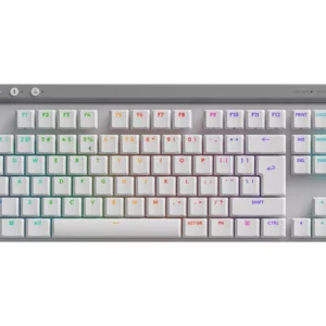 Logitech G515 TKL Lightspeed Mechanical Gaming Keyboard (White, 920-012539) - Compact, Tactile Switches, and Wireless Performance