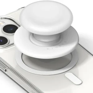 DOUBLE SIDED MAGNETIC MOBILE PHONE HOLDER WHITE