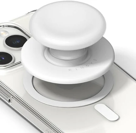 DOUBLE SIDED MAGNETIC MOBILE PHONE HOLDER WHITE